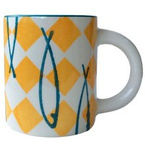 Kubek ceramiczny prosty  Ø 9,5cm - kolekcja Picnic Sardine