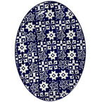 Półmisek ceramiczny owalny 30x21cm - kolekcja PATCHWORK