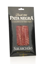 Portugalska kiełbasa Salsichão ze świni iberyjskiej w plastrach 80g Pata Negra