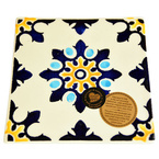 Kafelek / podstawka ceramiczna 15x15cm  kolekcja AZULEJO DEC D