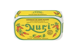 Sardynki portugalskie w oliwie z oliwek pikantne NURI 125g
