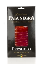 Portugalska szynka peklowana ze świni iberyjskiej w plastrach Presunto / prosciutto 80g Pata Negra