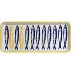 Półmisek ceramiczny Żółte Sardynki 36 cm - kolekcja OLHA SARDINHA