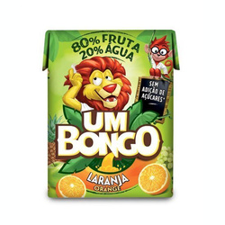 Um Bongo 80% SOKU POMARAŃCZOWEGO napój portugalski dla dzieci 200 ml 