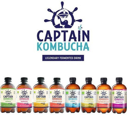 Napój Captain Kombucha California Raspberry - malinowy BIO 400ml