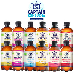 Napój Captain Kombucha 12 pack - wszystkie smaki BIO 12x400ml