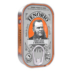 Filety z tuńczyka w oliwie z suszonymi pomidorami i bazylią 120g Tenorio