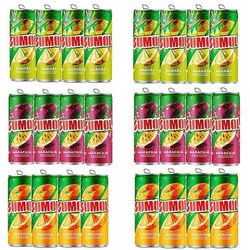 24 PUSZKI napoju Sumol - 8 puszek każdego smaku 24x0,33l