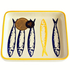 Półmisek ceramiczny Żółta Sardynka 16cm - kolekcja OLHA SARDINHA