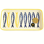 Półmisek ceramiczny Żółte Sardynki  26cm - kolekcja OLHA SARDINHA